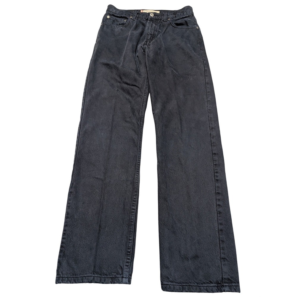 Levis Jeans Mens 30x32 Black 505 Regular Fit Straight Leg Denim Pants Corduroy